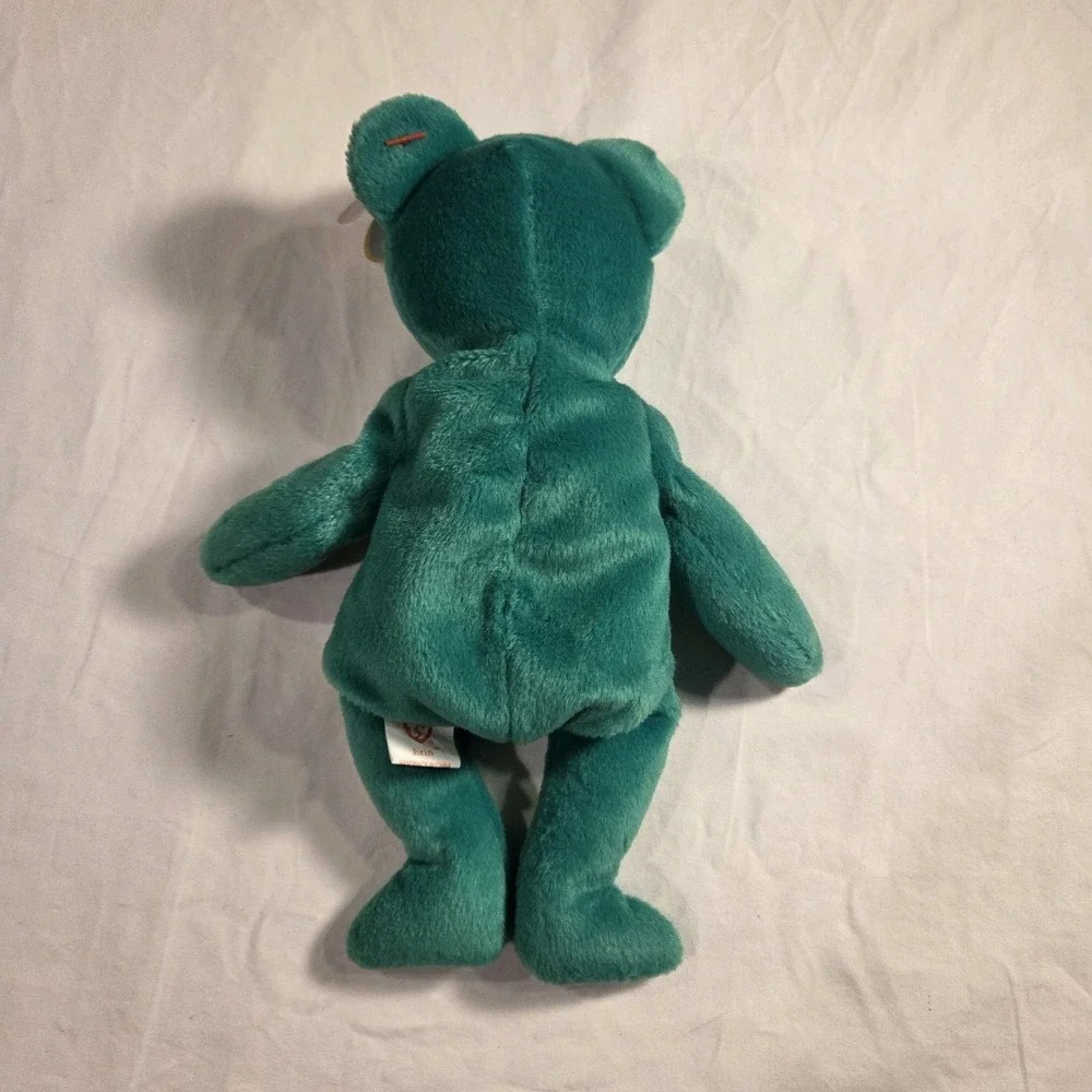Ty Beanie Baby Erin The Bear 1997 Retired Plush Toy With Errors